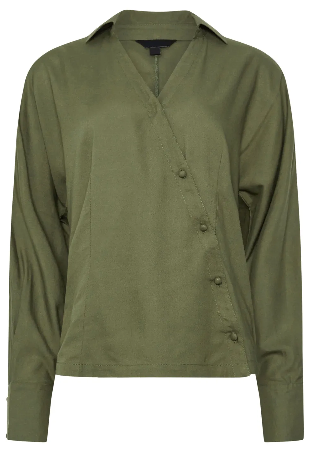 Asymmetric V-Neck Shirt