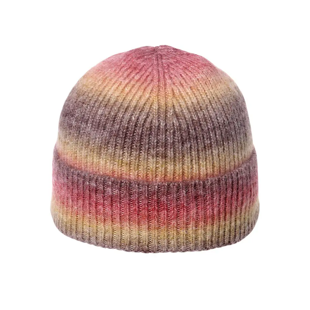 Knit Ribbed Slouchy Beanie Hat