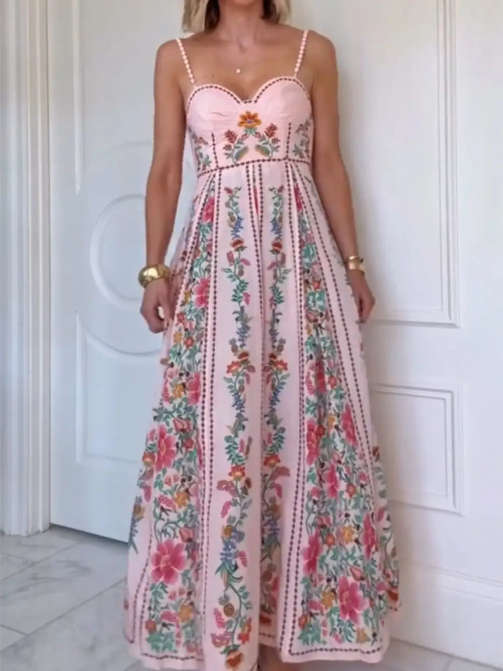 Structured Shape Floral Printed Dress