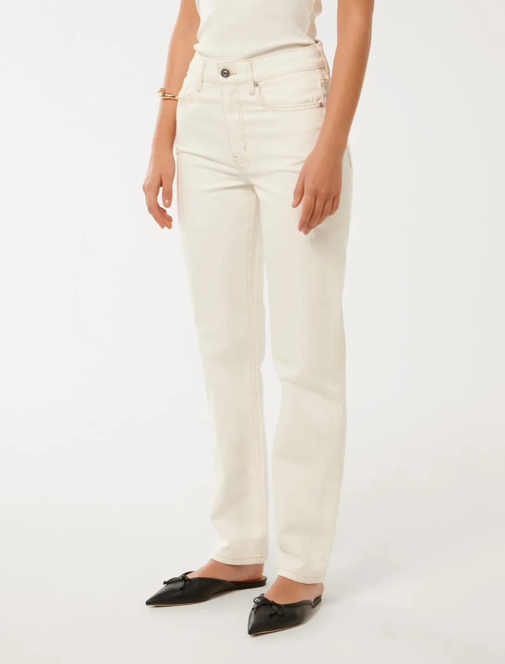 Casual Style Ankle Straight Jean