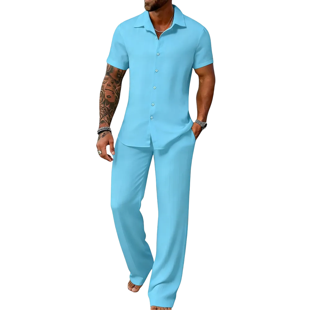 Men’s Plain Textured Set