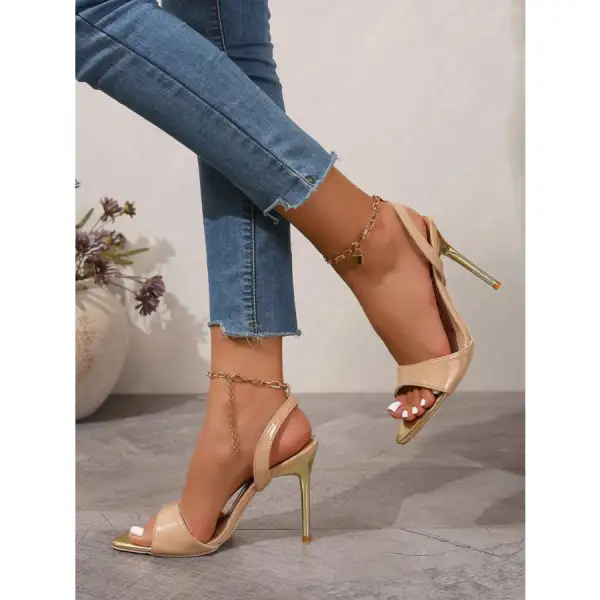 Casual Open Toe Stiletto Sandals