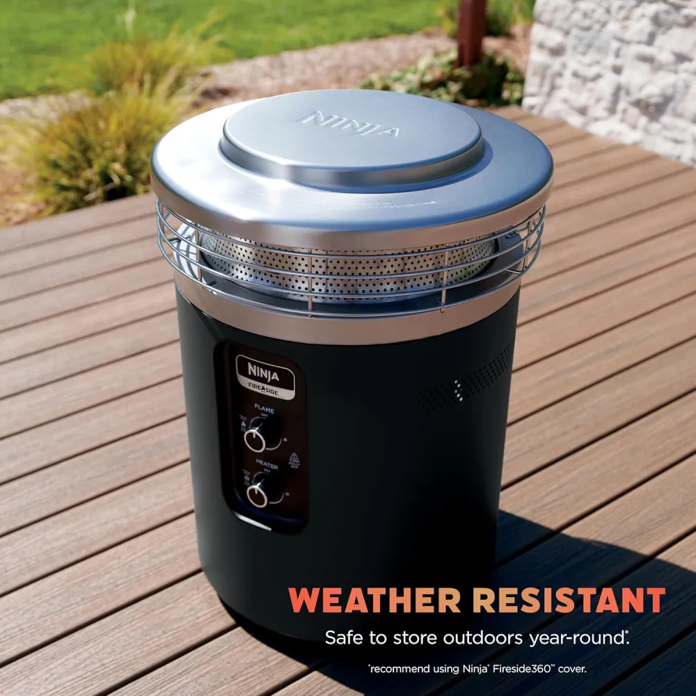 Ninja Fireside360™ Outdoor Heater & Fire Pit with 3 Modes – Flame, Heat, Flame & Heat