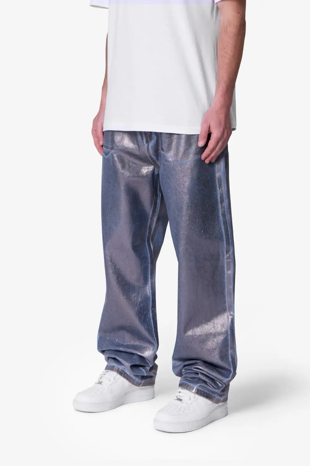 Ultra Baggy Chrome Sprayed Jeans