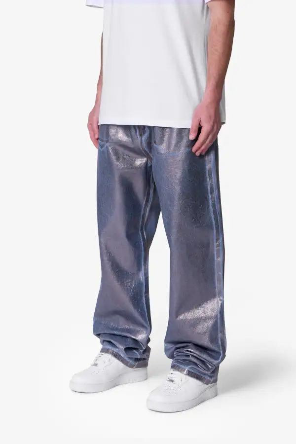 Ultra Baggy Chrome Sprayed Jeans