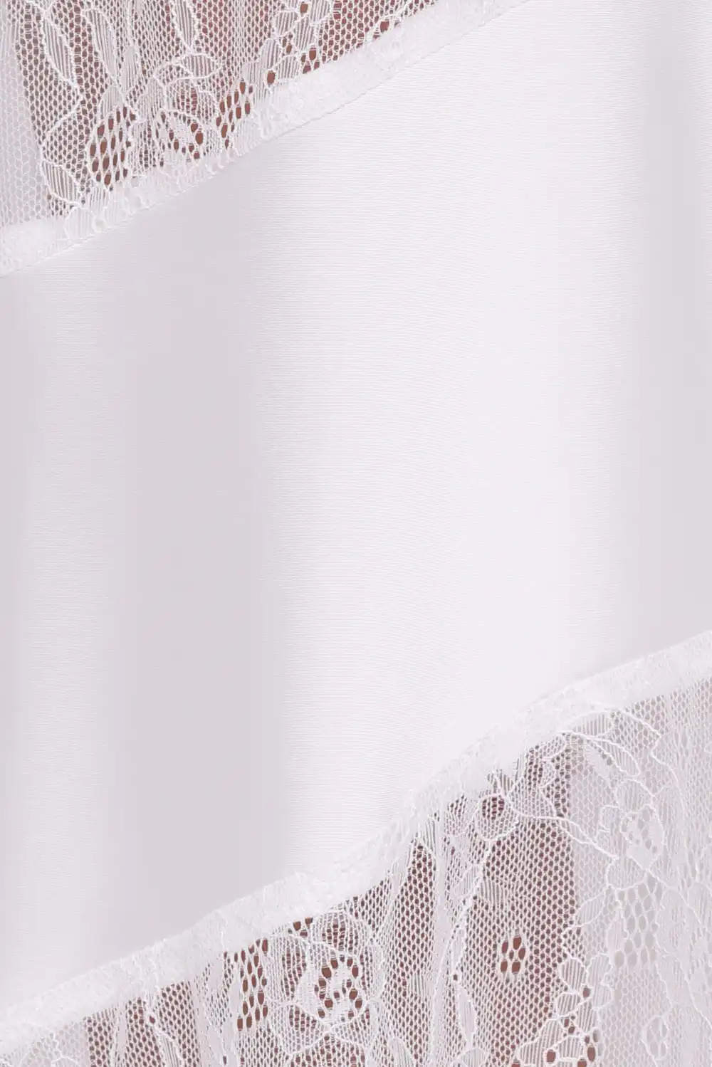 Sheer Satin Lace Skirt