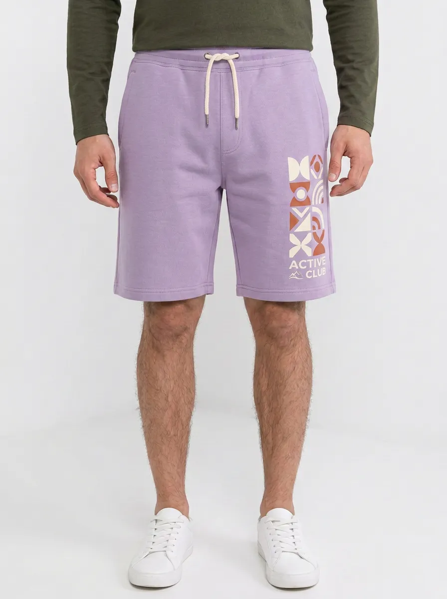 Men's Geometric Printed Sweat Shorts