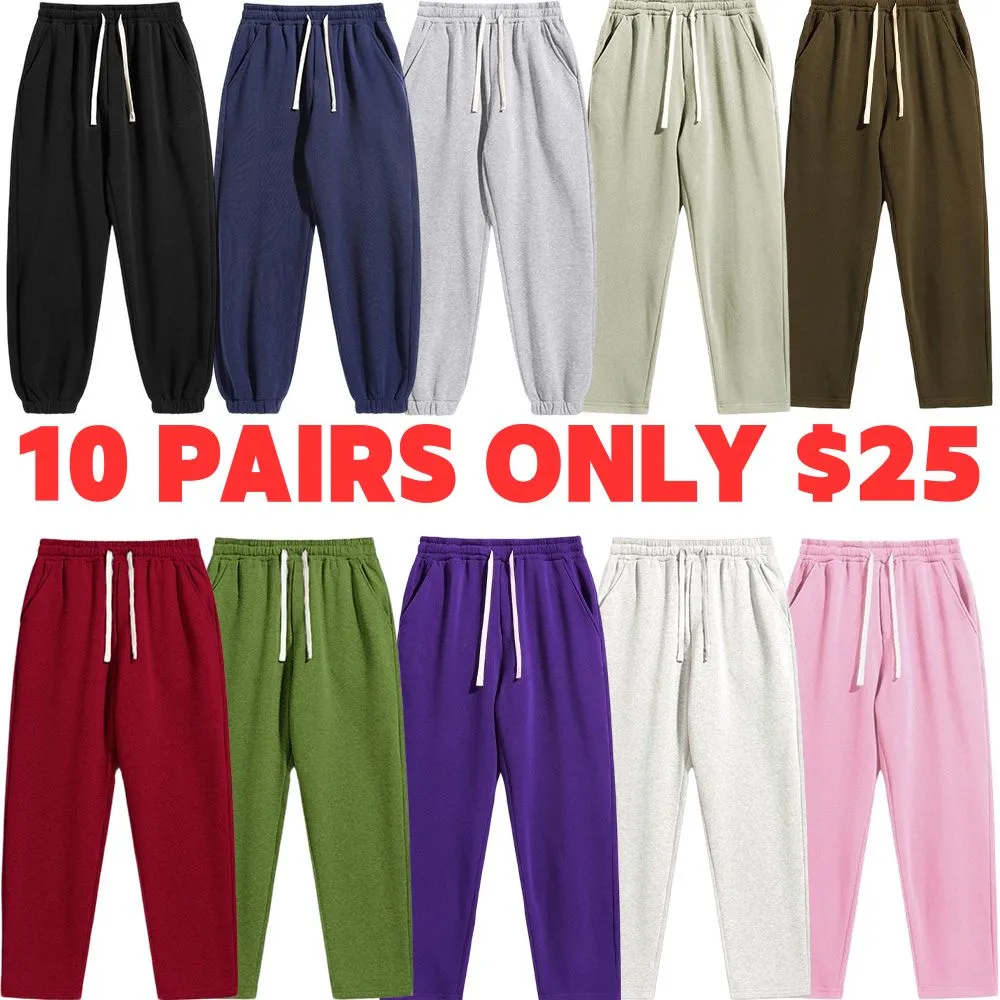 Men's Regular Fit Solid Drawstring Waist Sweatpants, Casual Pocket Design Pants for Fall & Winter, Men's Trousers for Daily Wear, Athleisure Pants