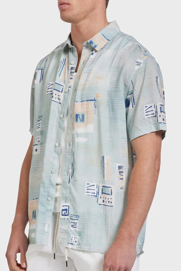 Multicolor Printed Short Sleeve