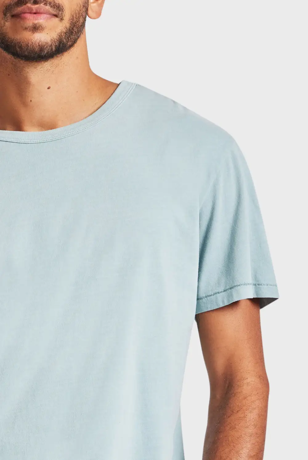 Pine Colored Short Sleeve Crew Neck Tee