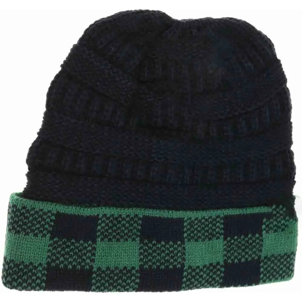Buffalo Check Beanie