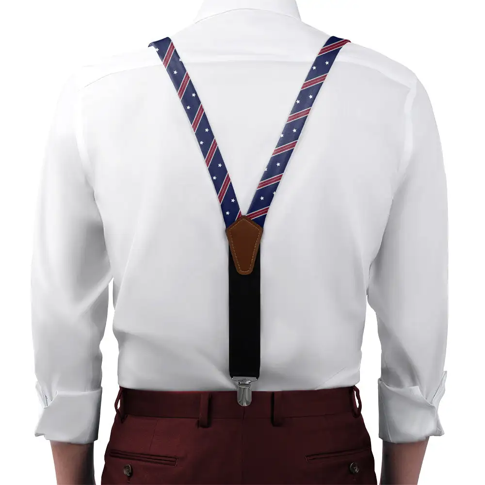 Star Spangled Theme Suspenders