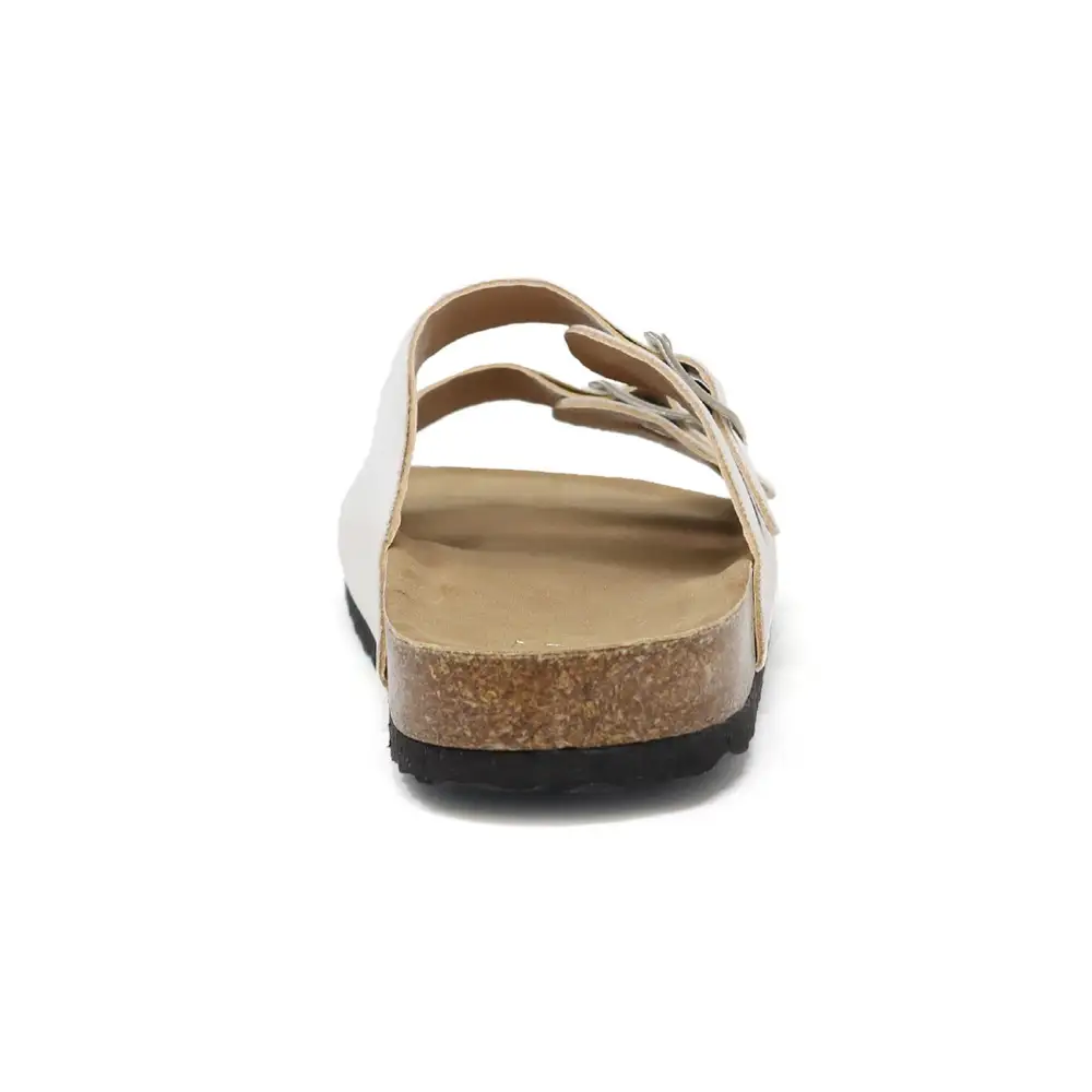 Pu Sandal with Two Piece Upper and Buckle