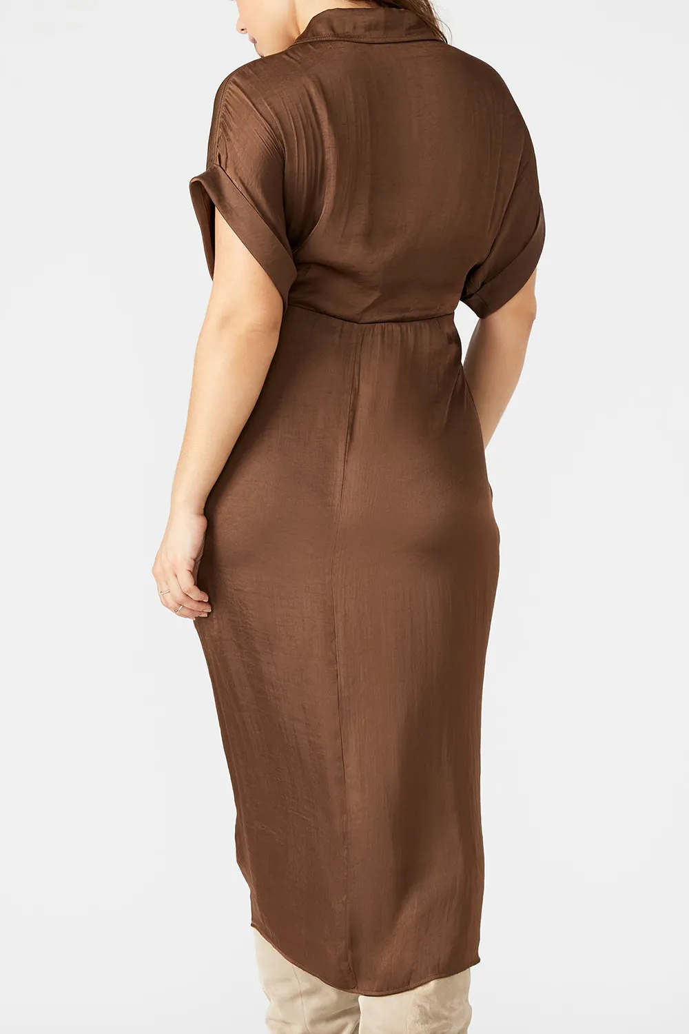 HIGH-LOW HEM DRESS BLACK