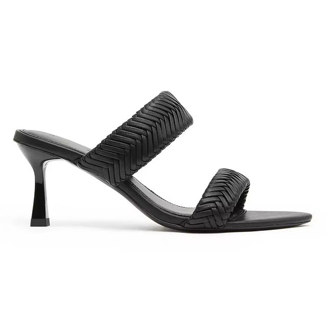 Elviera Pointed Toe Kitten Heel Sandals