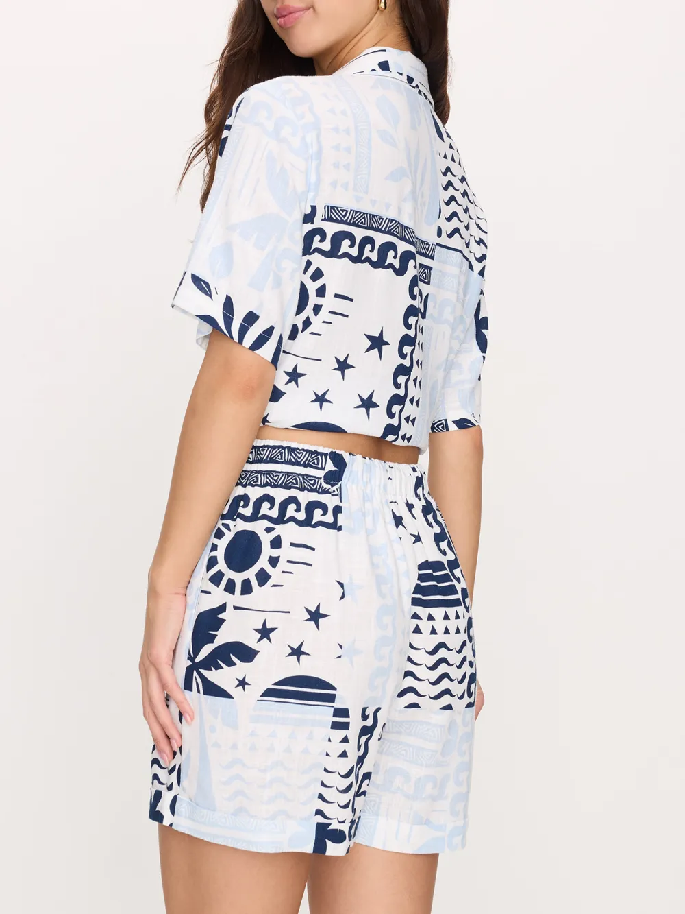 Loose Print Shorts