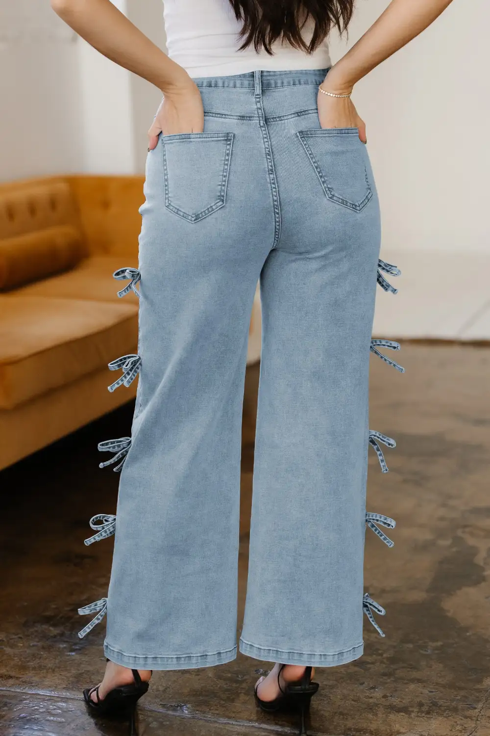 Versatile Straight Leg Denim Jeans