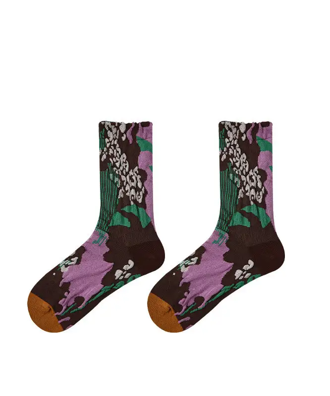 Retro Versatile Jacquard Socks