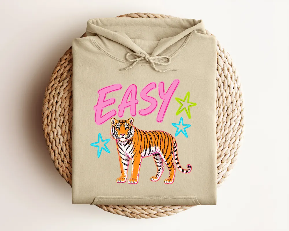 Tiger Motto Graphic Pullover Hoodie
