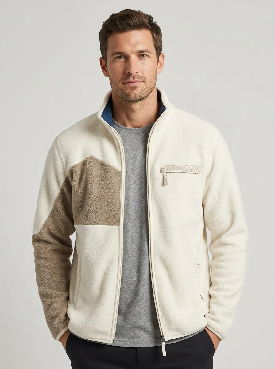 Colorblock Fleece Jacket