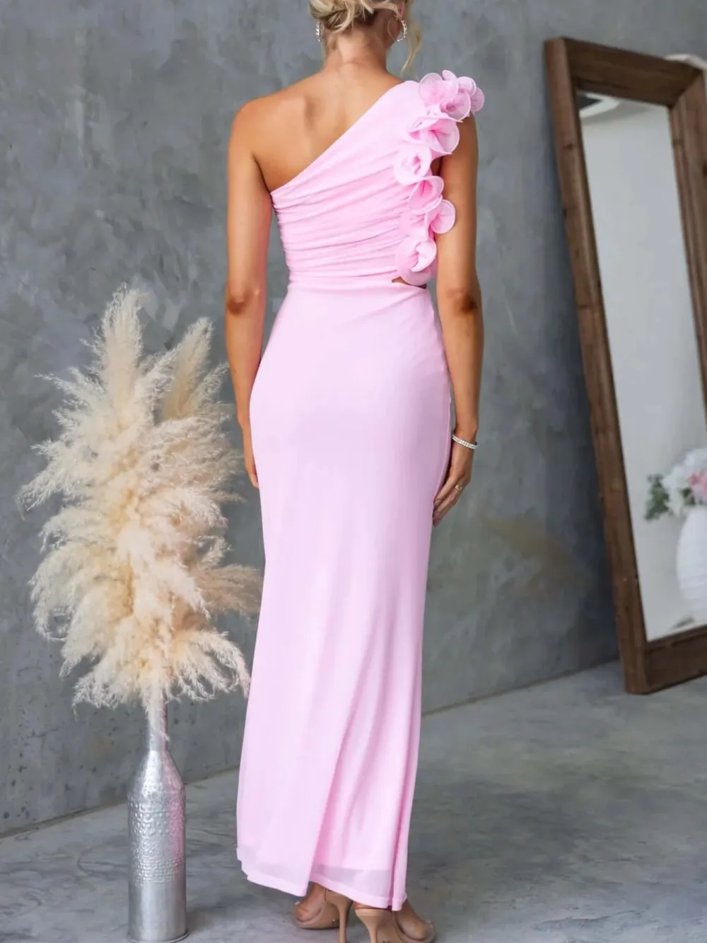 Relaxed Shape Floral Sleeveless Maxi Dress