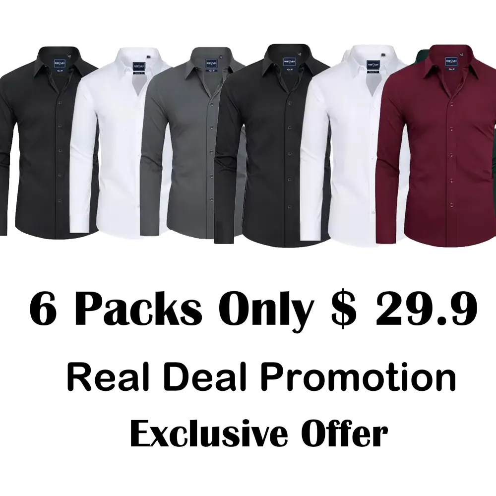 🔥Last Day 49% Off - Men's Stain Sheild Dress Shirts Shirts Long Sleeve Button Down Shirt