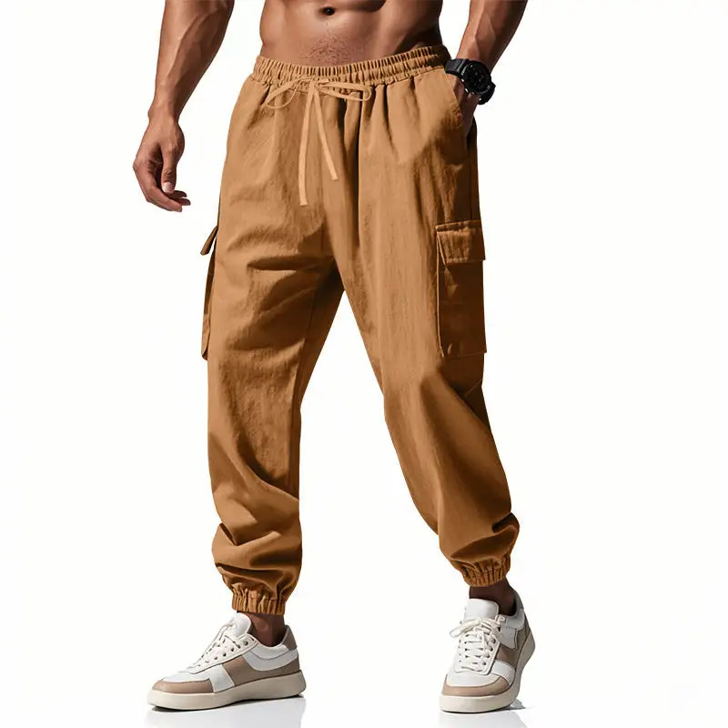 Men's Cargo Jogger Pants Utility Waistband Cargo Pants