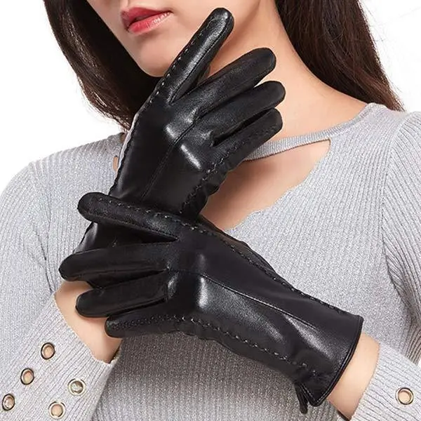 Women'S Fleece Warm Full Touch Gloves 89606875C