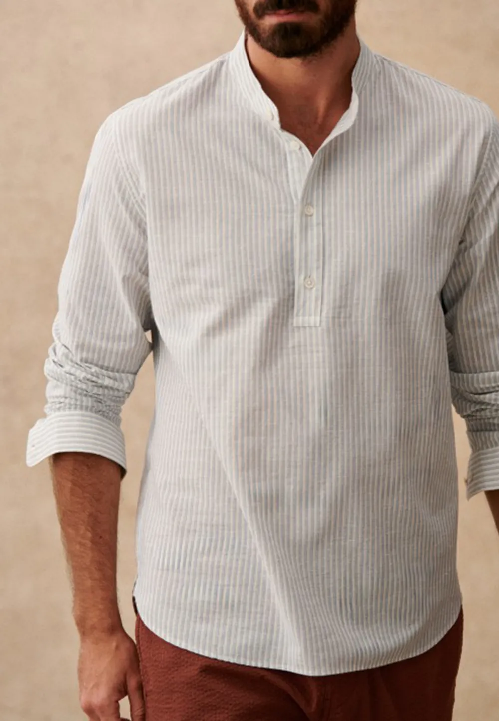 Mandarin Collar Shirt