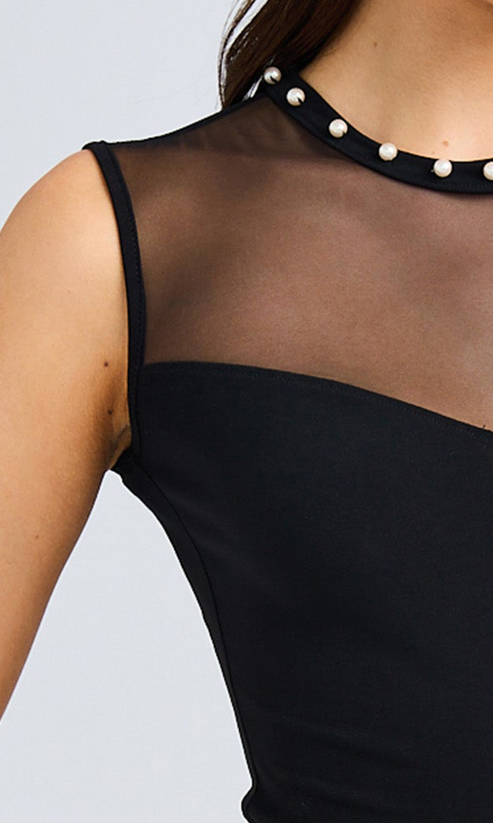 Pearl Mesh Combo Top