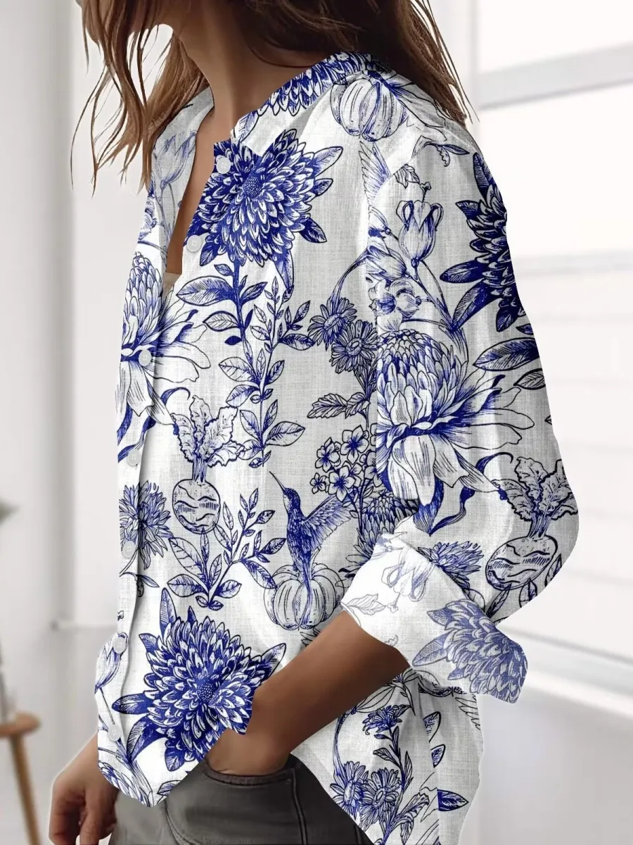 Plant and Bird Shirt