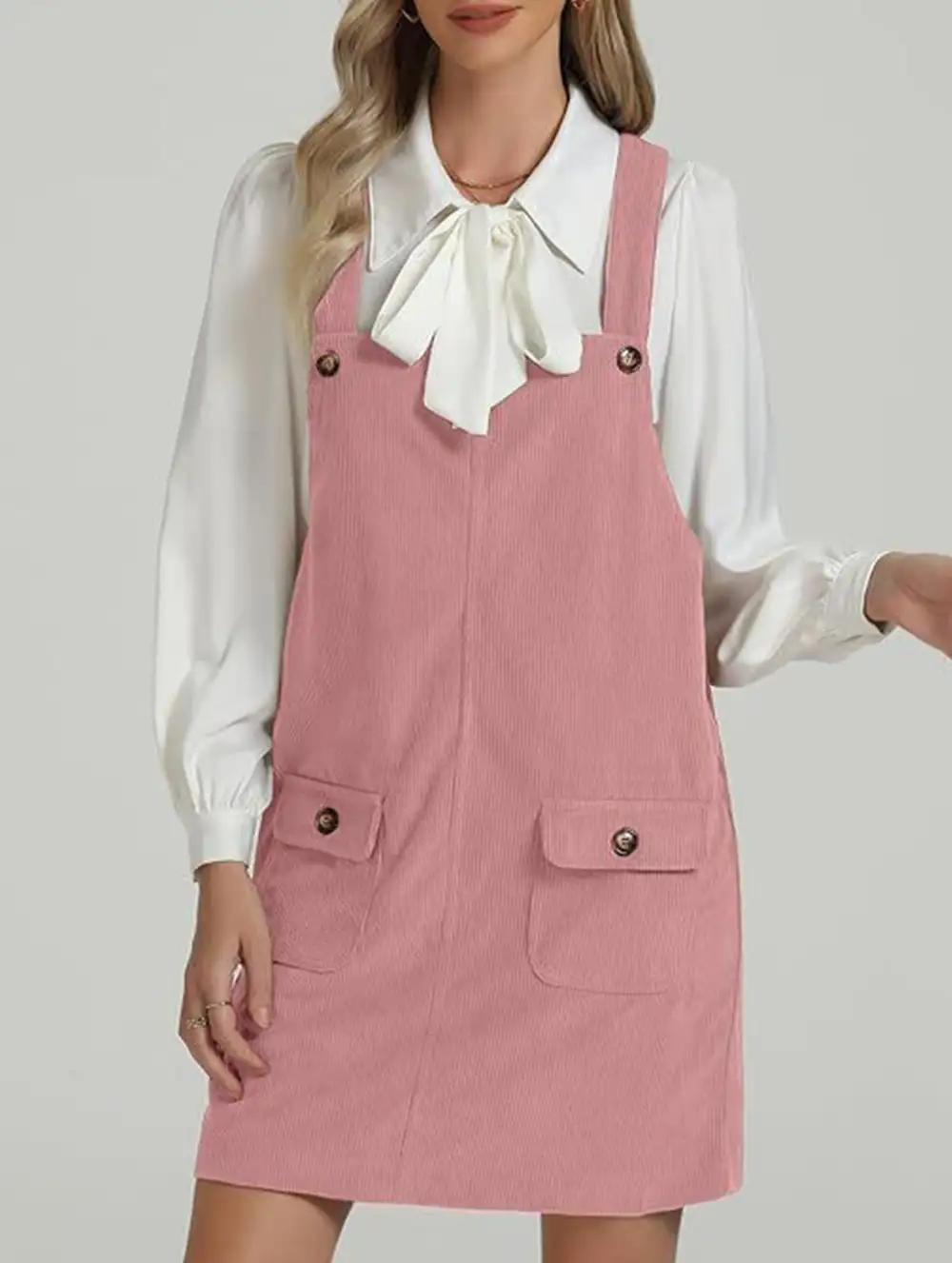 Shoulder Strap Overall Suspender Dress