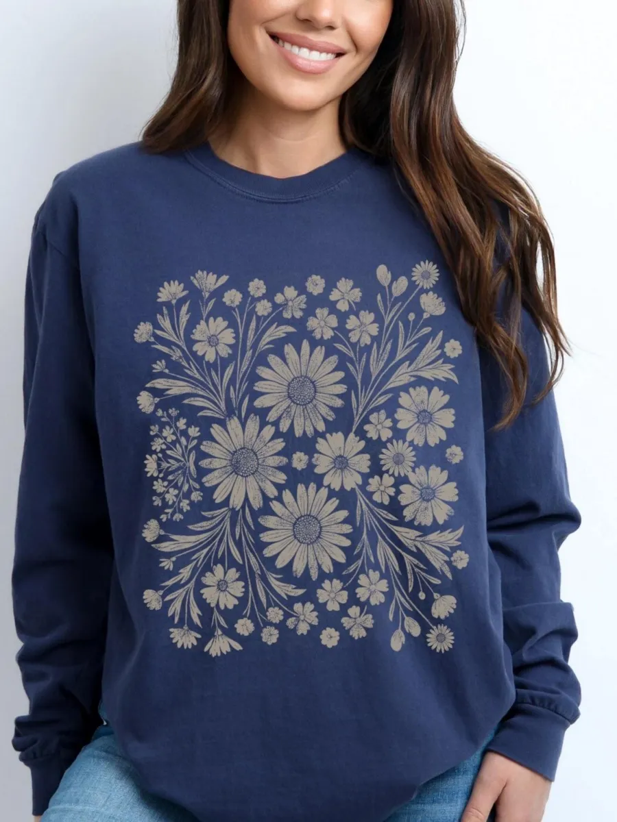 Vintage Daisy Floral T-Shirt
