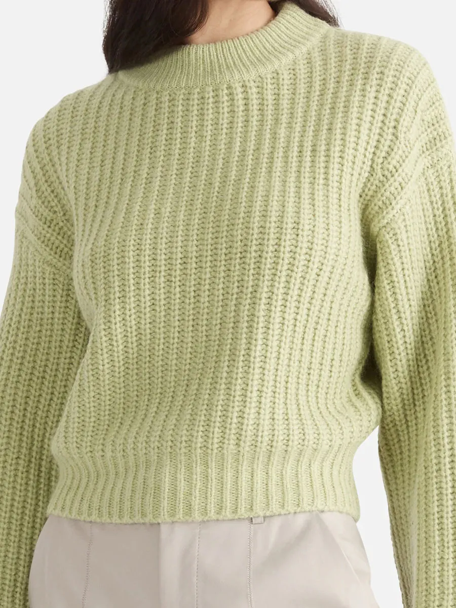 OPEN BACK KNIT SWEATER