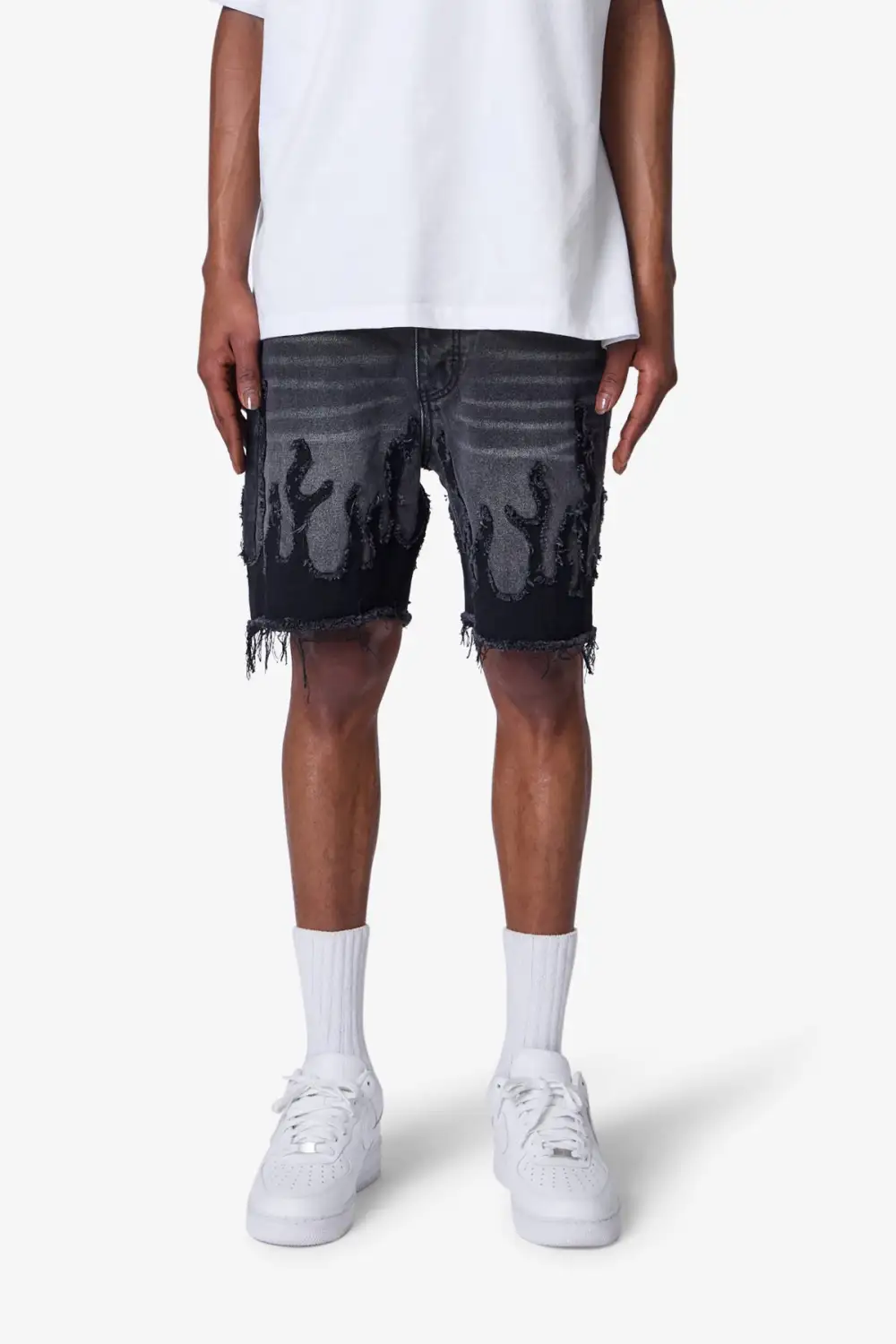 Flame Denim Shorts