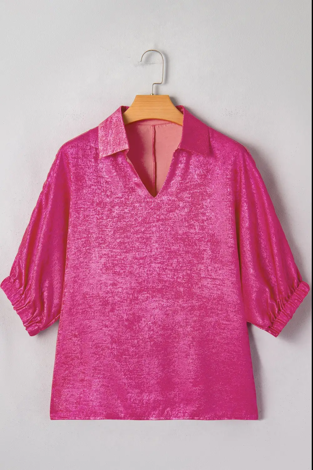Half Sleeve V Neck Top