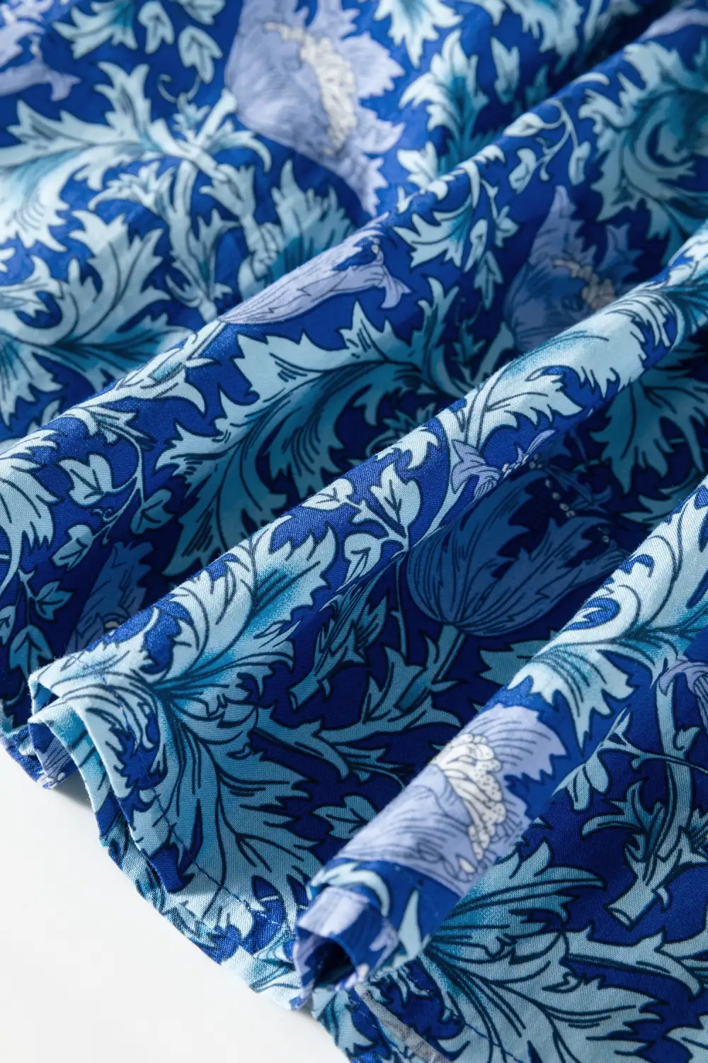 Lightweight Feel Floral Printed V Neck Dress