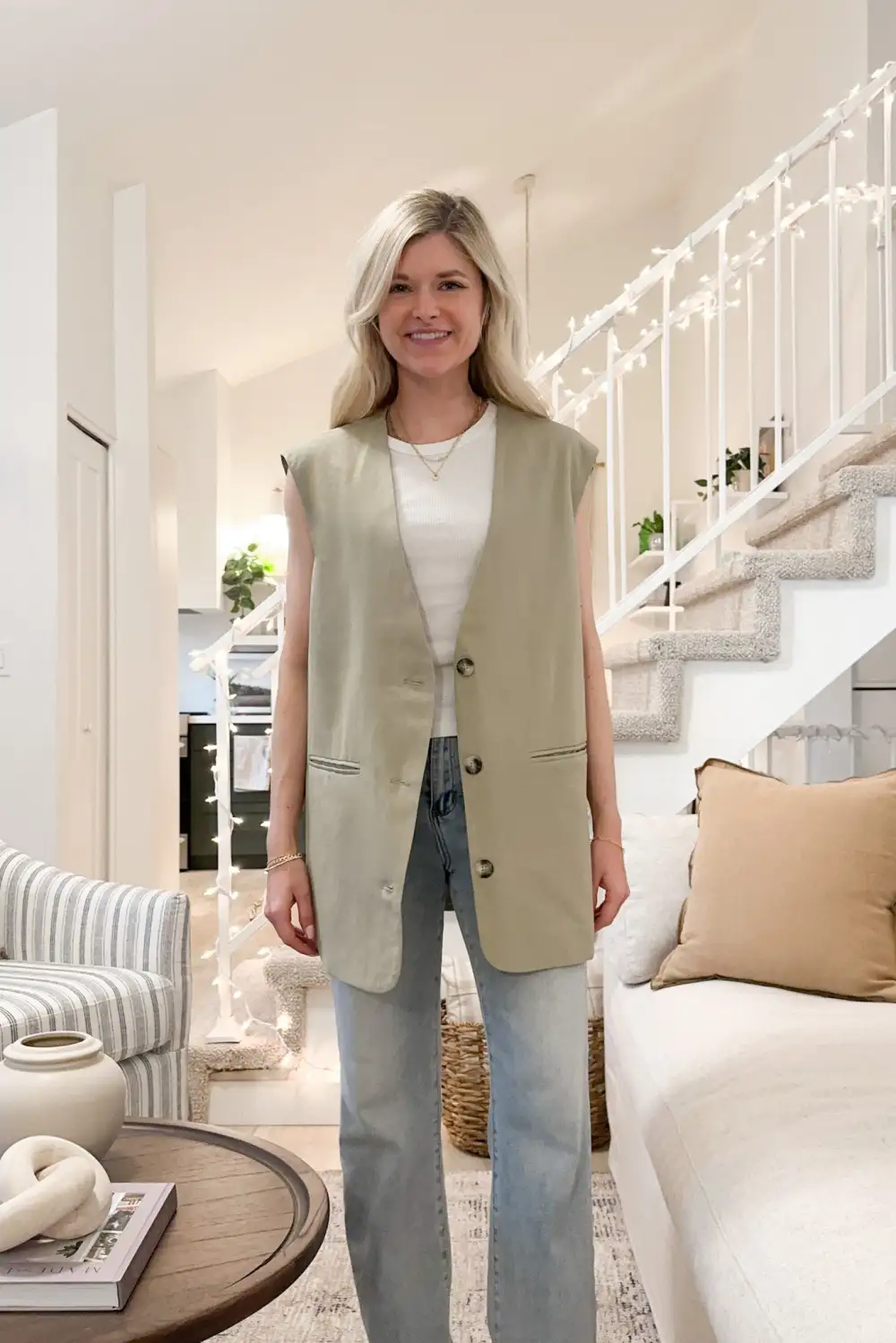 Clean Line Soft Oversized Vest
