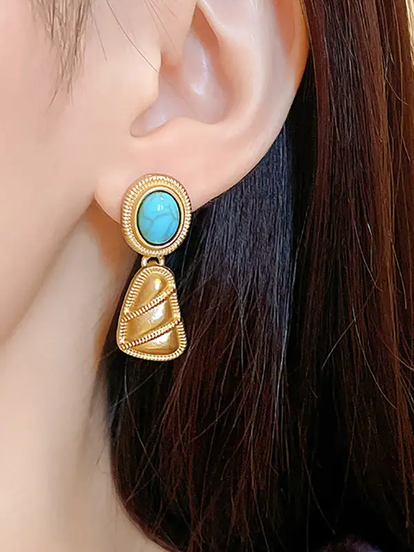 Ornate Statement Drop Earrings
