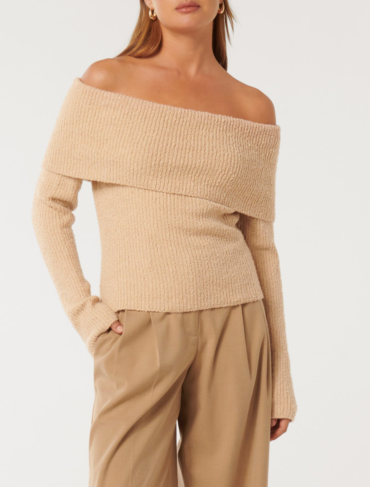 Boucle Bardot Sweater