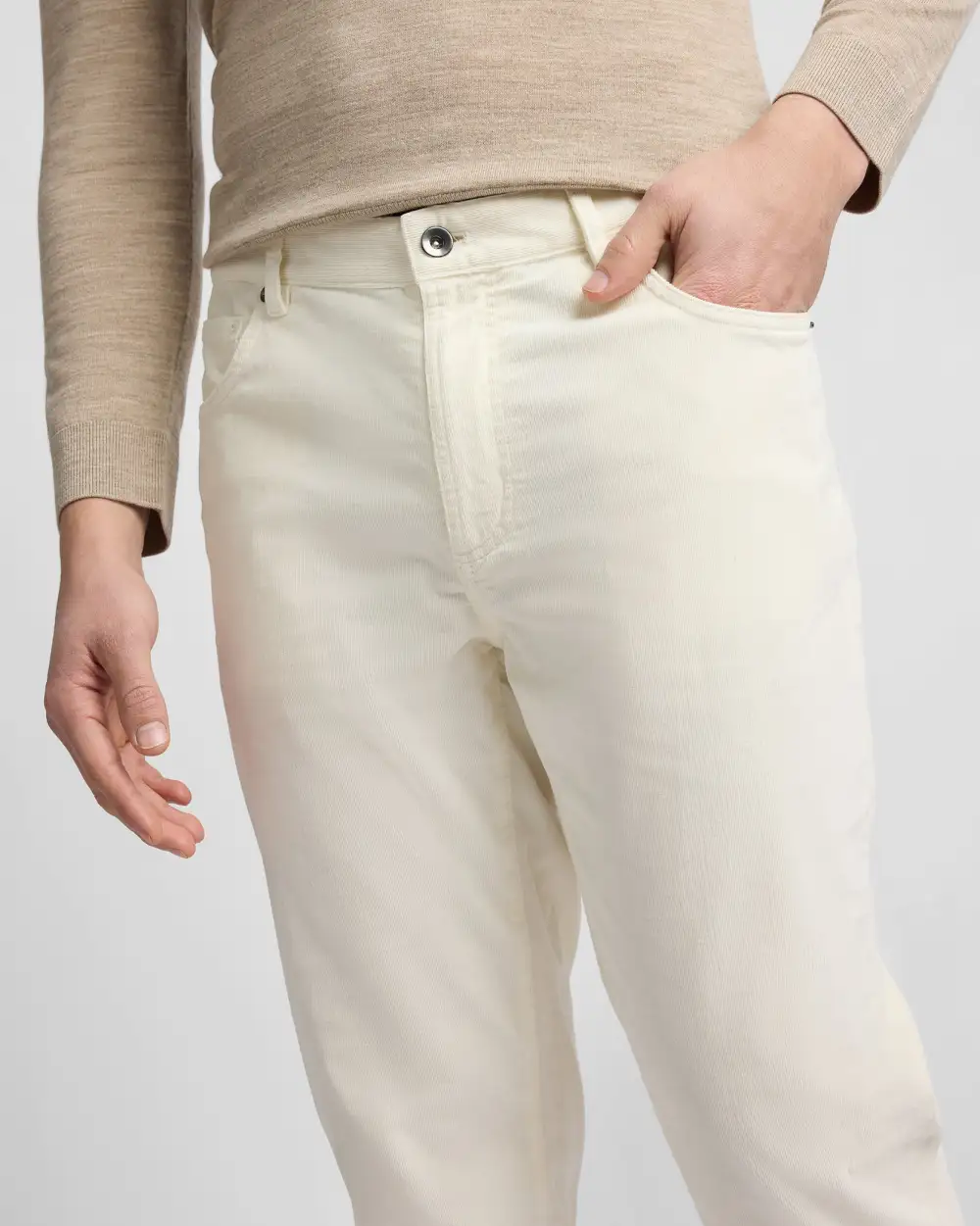 Stretch Corduroy Five-Pocket Pants