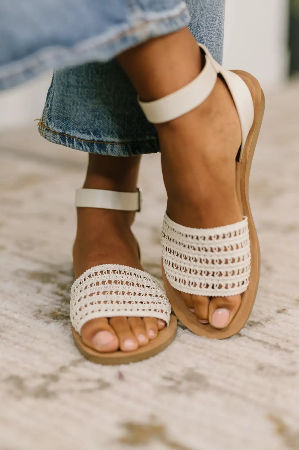 Sandal in Bone