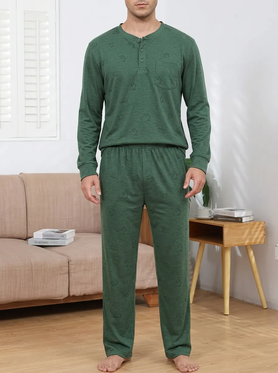 Minimal Finish Classic Men's Pajama Set