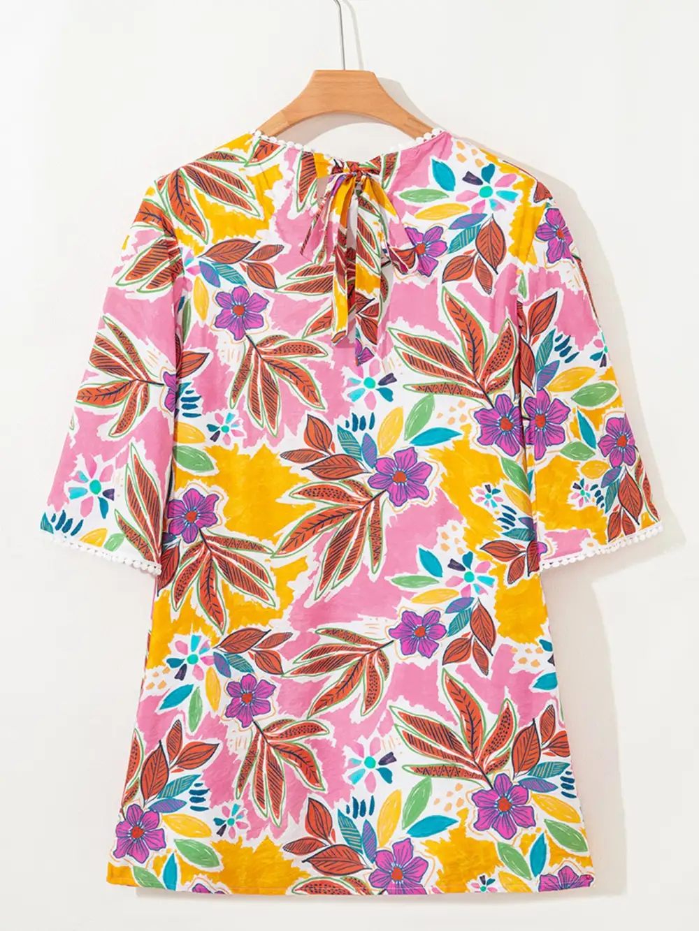 Floral Printed Lace Mini Dress