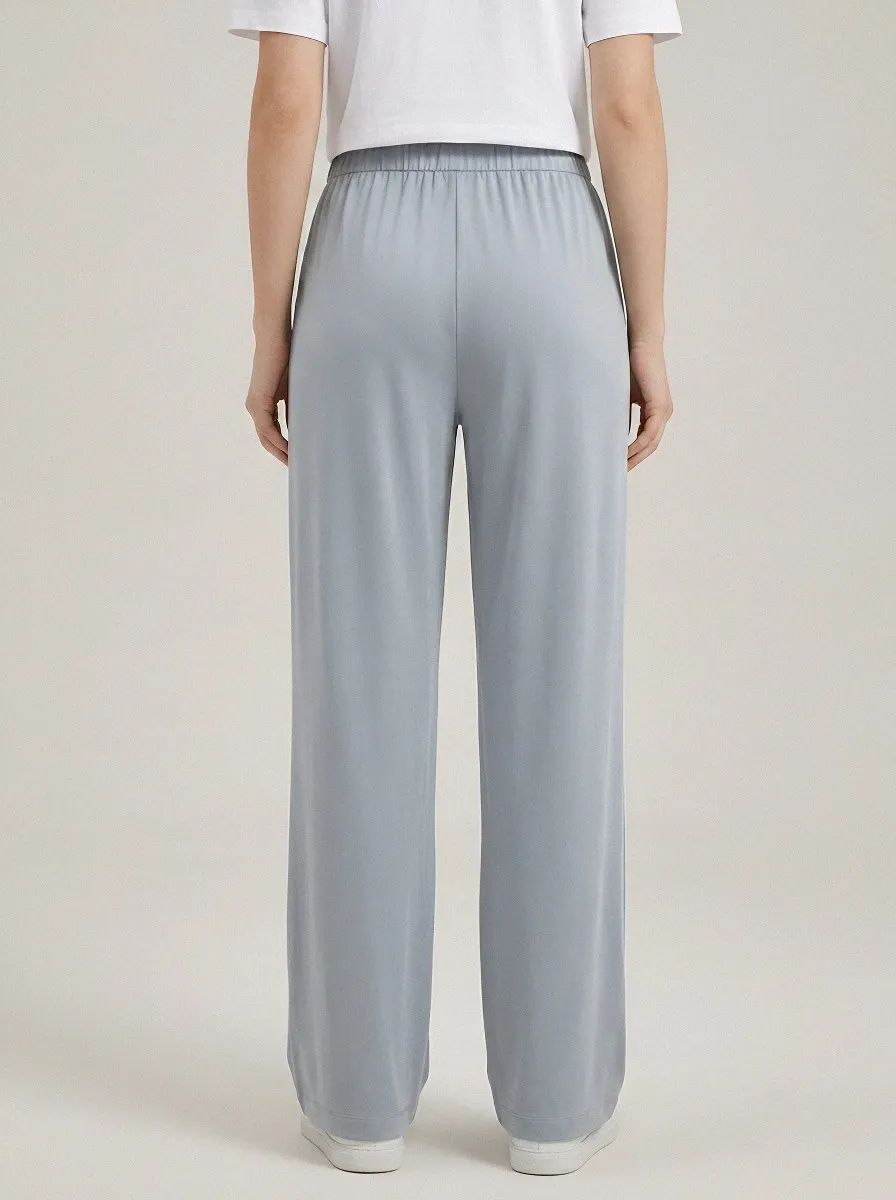 Women's Ice Silk Wide-Leg Lounge Casual Pants