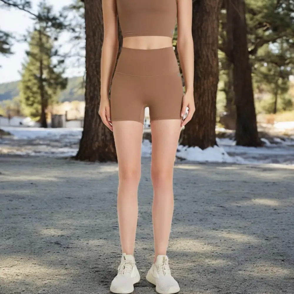 High-Waist Seamless Stretch Biker Shorts