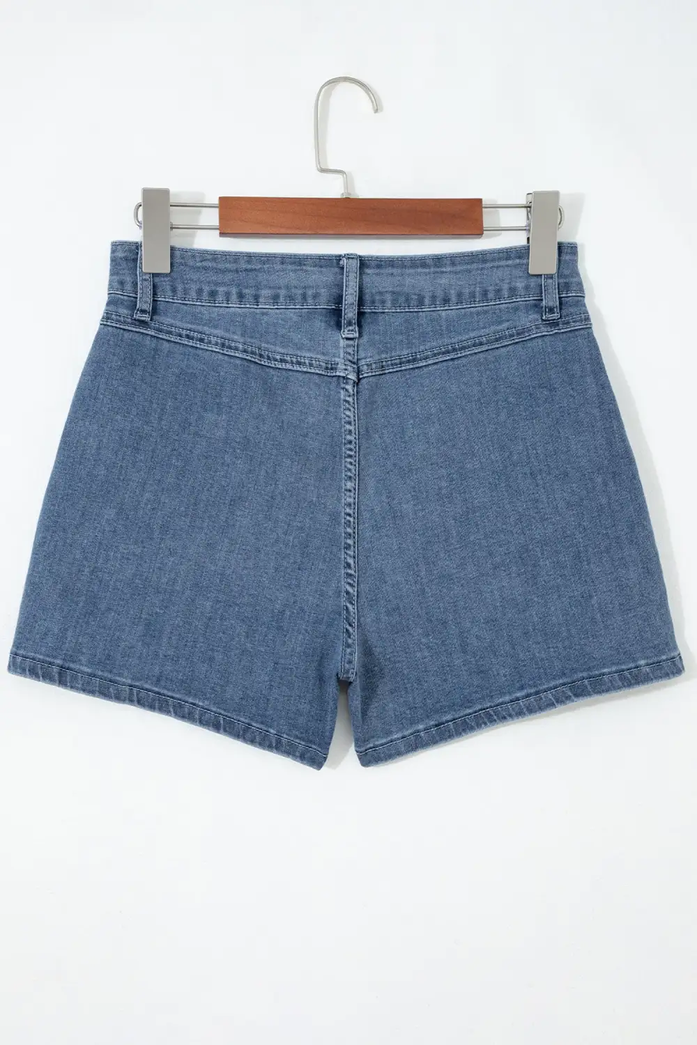 High Waist Pocketed Utility Shorts