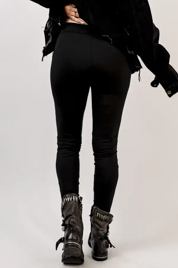 Everyday Lace Detail High Waist Pants