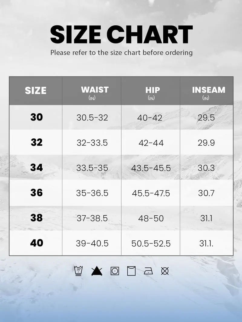 🏔️ Men’s Waterproof Insulated Pants – Built for the Cold. Made for Adventure.