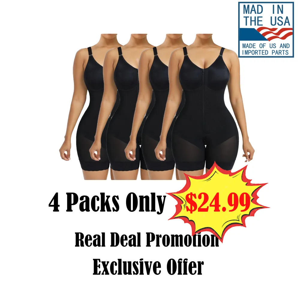 👉 Fajas Colombianas Shapewear for Women – Tummy Control Butt Lifter with Zipper Crotch & Detachable Straps 🔥 Limited-Time Offer — 49% OFF Today Only!
